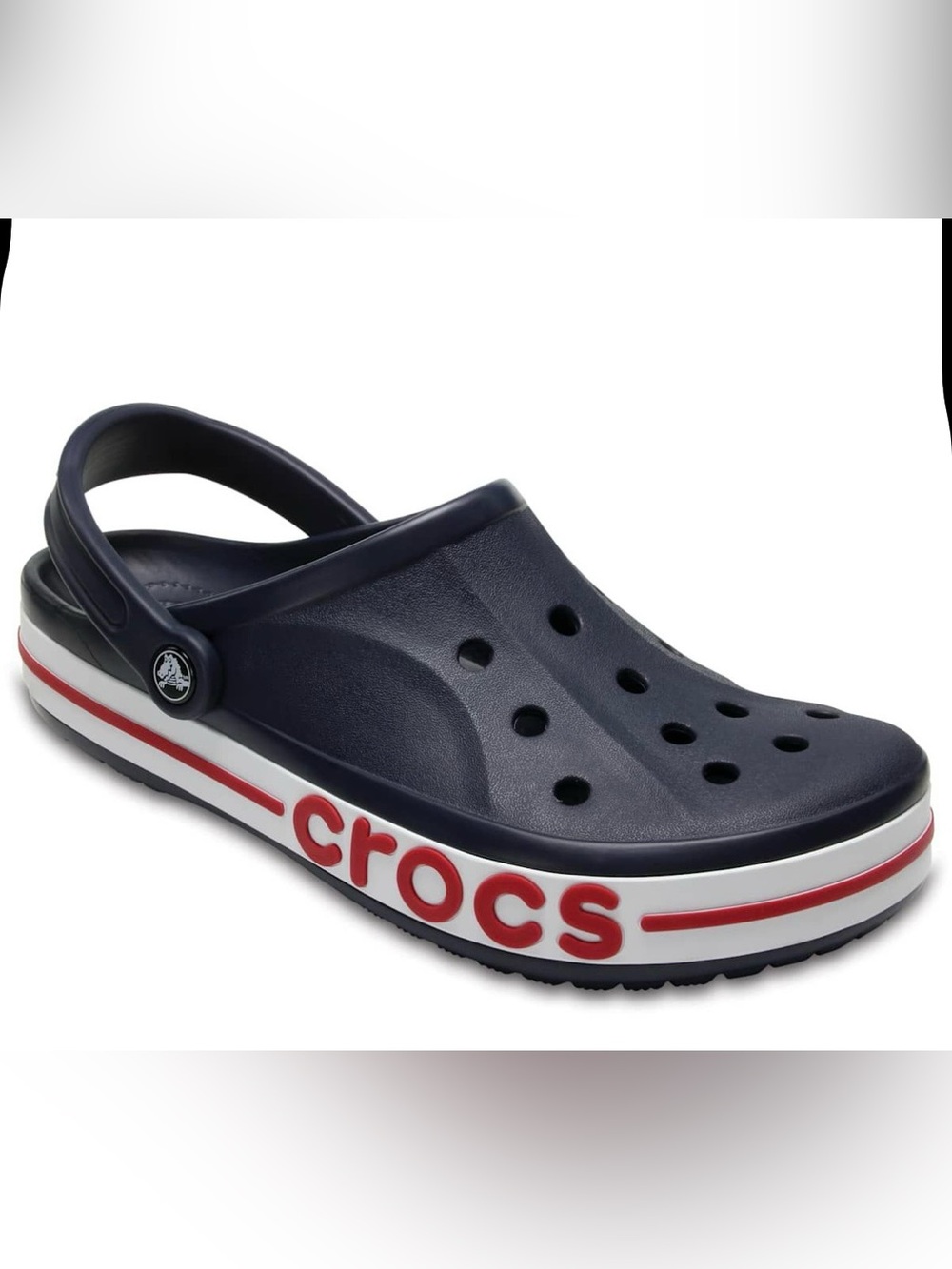 Crocs Adult Unisex Bayaband Clogs, Navy/Pepper, M6/W8